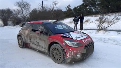 Tests Craig Breen Rallye Monte Carlo Ds Wrc Hd Youtube