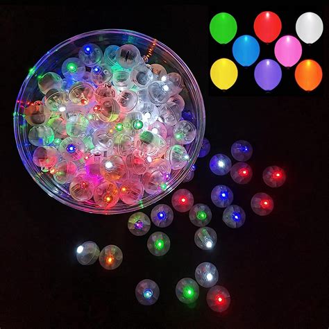 Pzs Mini Luces De Globo Redondas Con Bola Led Para Linterna Fiesta