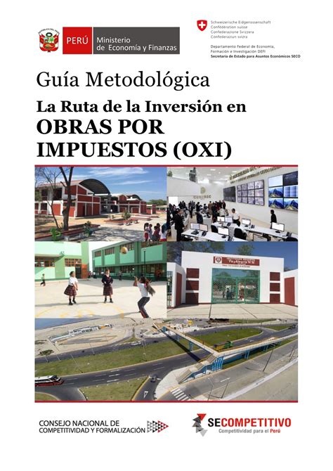 Guia metodologica oxi proyecto de inversión por impuestos Guía