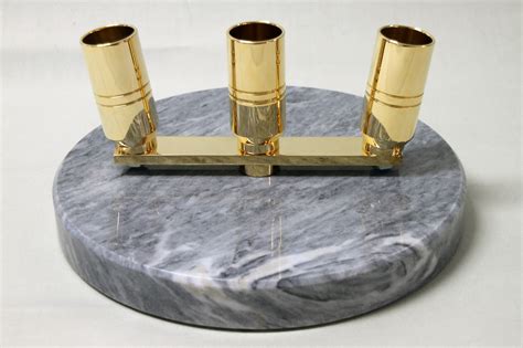 Ceremonial Flag Floor Stand 3 Brass Marble Flaggfabriken National