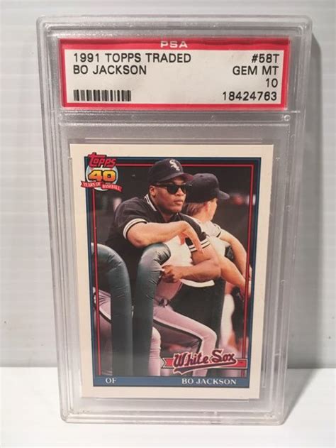 Topps Traded T Bo Jackson Psa Etsy