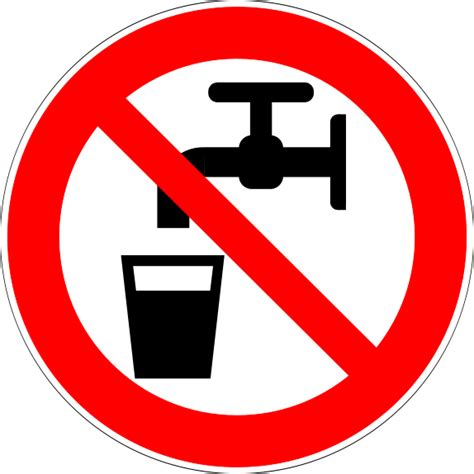 Non Potable Water Sign - ClipArt Best