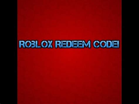 *Roblox Free Redeem Code!* - YouTube