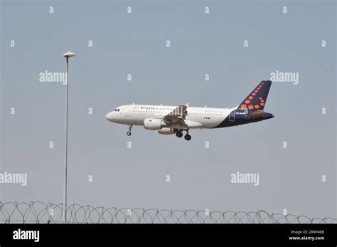 June Brussel Airline Landing And Sas Airline On Ground At