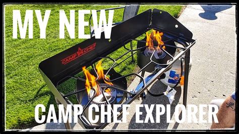 MY NEW CAMP CHEF EXPLORER WITH GRIDDLE Setup Test 2021 YouTube