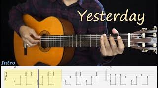 Tablature Yesterday De The Beatles 3165601