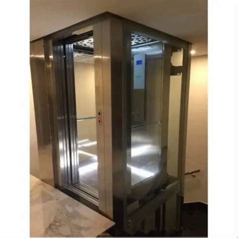 50 60 Hz Glass Finish Hydraulic Home Lift For Passenger Elevators Max