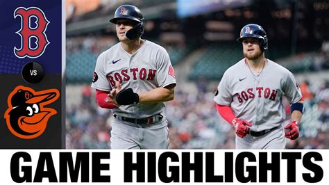 Red Sox Vs Orioles Game Highlights 42922 Mlb Highlights Youtube