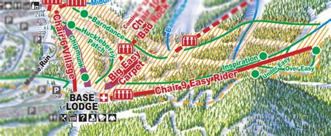 Learning Zone And Base Lodge Area Map For Whitefish Mountain Resort