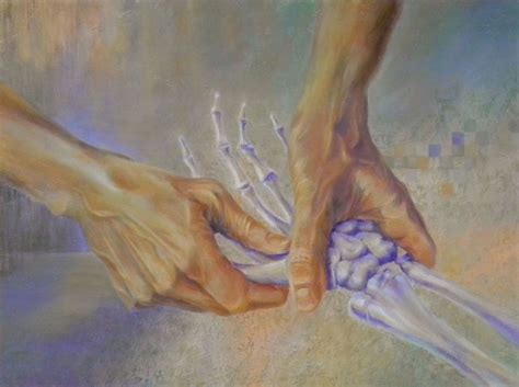 Seven Step Progression Of Painting Hands Celebrating Color