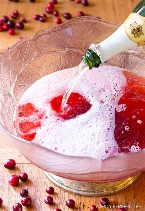 Champagne Holiday Punch Recipe A Spicy Perspective