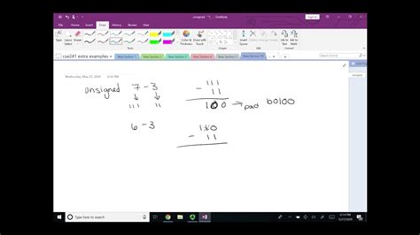 Binary Subtraction Borrow Method Youtube