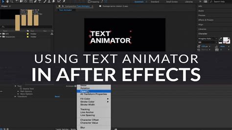 The Basics Of Text Animators In After Effects Youtube