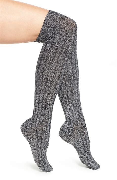 Nordstrom Sparkle Knit Over The Knee Socks Over The Knee Socks Otk