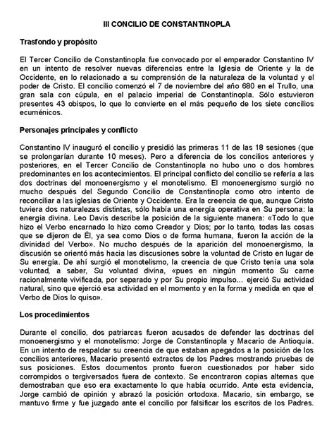 Iii Concilio De Constantinopla Iii Concilio De Constantinopla