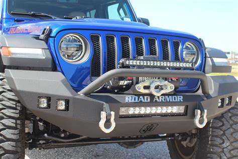 Road Armor Stealth Full Width Front Winch Bumper For 18 20 Jeep Wrangler Jl And Gladiator Jt With