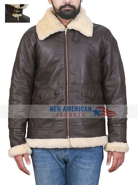 Aviator B3 Men Real Sheepskin Shearling Leather Jacket New American