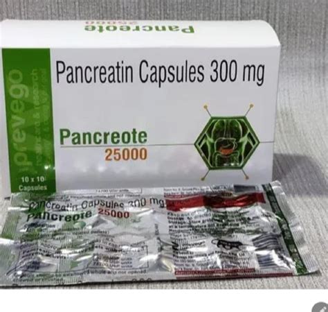 Pancreatin Capsules 25000 At Rs 995 Strip Pharmaceutical Tablets In