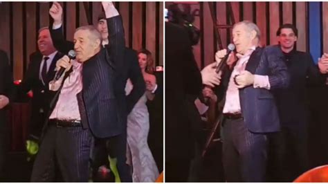 Gigi Becali ca în vremurile bune A luat microfonul și a început să