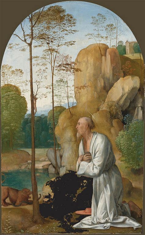 Saint Jerome in the Wilderness Painting by Fra Bartolomeo