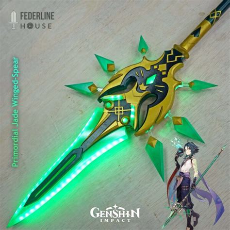 Custom Request Genshin Impact Primordial Jade Spear LED