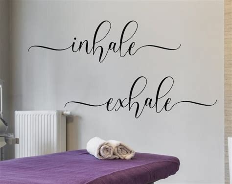 Inhale Exhale Wall Decal Sticker Etsy