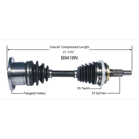 Duralast Gold Front Driver Or Passenger Side Cv Axle B N