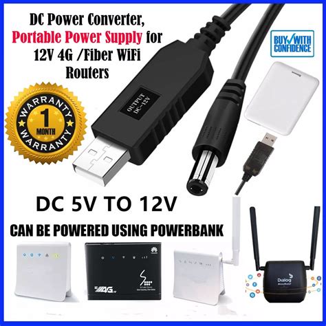 5V To 12V USB Wifi To Powerbank Cable Wifi Connector To Powebank