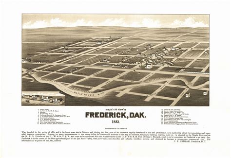 Frederick South Dakota 1883 Wardmaps Llc