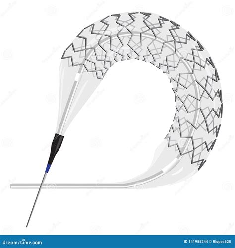 Illustration of a Drug-eluting Stent Stock Illustration - Illustration ...