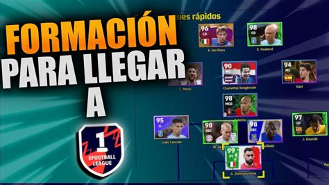 Llega A Primera Con Esta Formaci N En Efootball Youtube