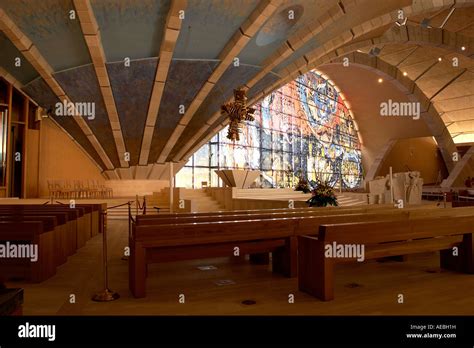 Interior Of The Church Of Padre Pio San Giovanni Rotondo Stock Photo