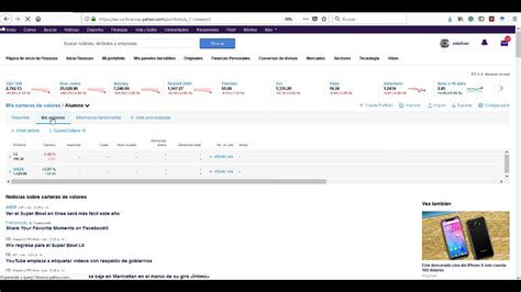 Tutorial Para Yahoo Finanzas Tarea De Inversiones 1 Parte Youtube