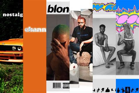 Frank Ocean Discography Collage Poster Defining Frank Ocean Discography Collage Poster