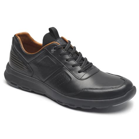 Rockport Men Lets Walk M Ubal Black Leather Rockport Canada