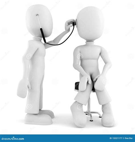 3d Man Medical Exam Royalty Free Stock Photography Image 15521177