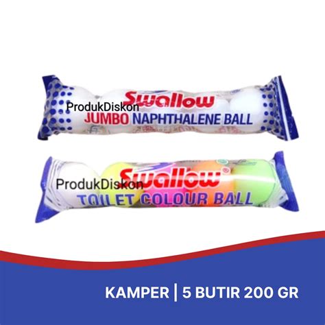 Jual SWALLOW Kamper Toilet Isi 5 Butir 200 Gr Shopee Indonesia