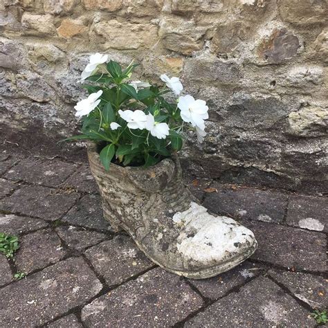 Vintage Garden Boot Planter From The S In Antique Garden Pots Jars