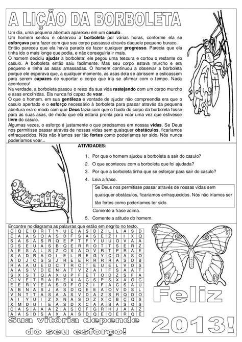 Mensagem A Lição Da Borboleta