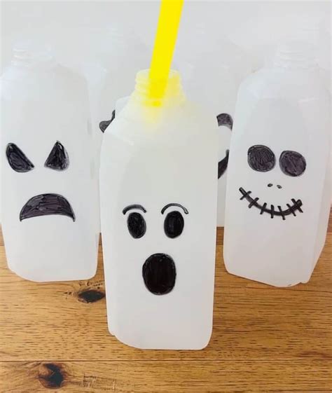 How to Make Spooktacular Milk Jug Jack-O-Lanterns