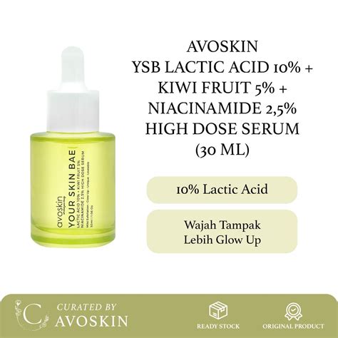 Jual Serum Avoskin Your Skin Bae Lactic Acid 30ml Saatnya Tampil Glow