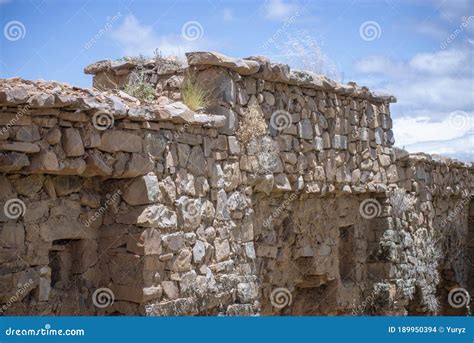 Ancient Inca ruins stock photo. Image of lake, bolivia - 189950394