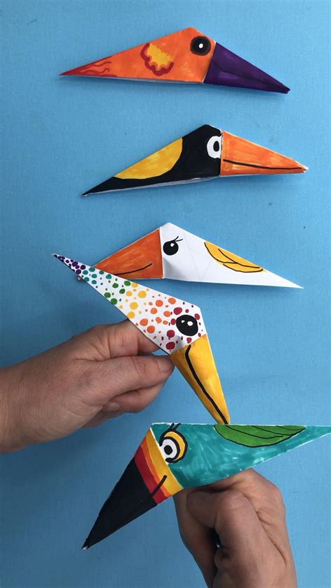 Easy Bird Finger Puppet Origami Artofit