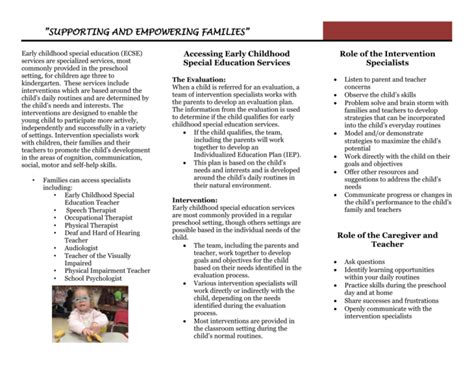 Supporting And Empowering Families