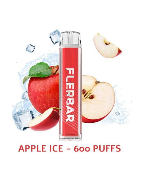 Flerbar 600 APPLE ICE Disposable Pod 1pz Usa E Getta