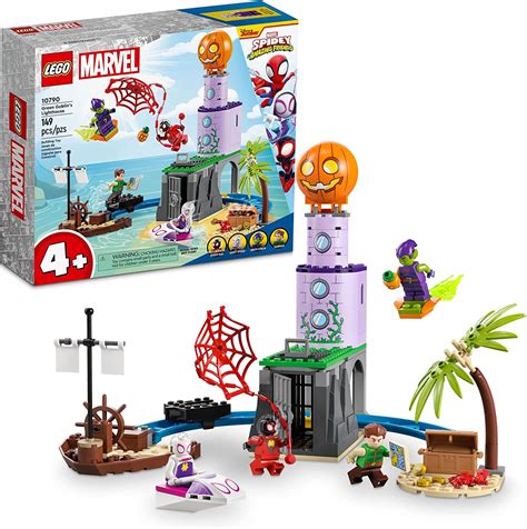 Lego Marvel Team Spidey At Green Goblins Lighthouse 10790