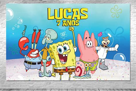 Painel Festa Tema Bob Esponja Elo Produtos Especiais