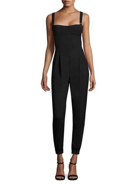 Lyst Max Mara Mary Wool Jumpsuit In Black