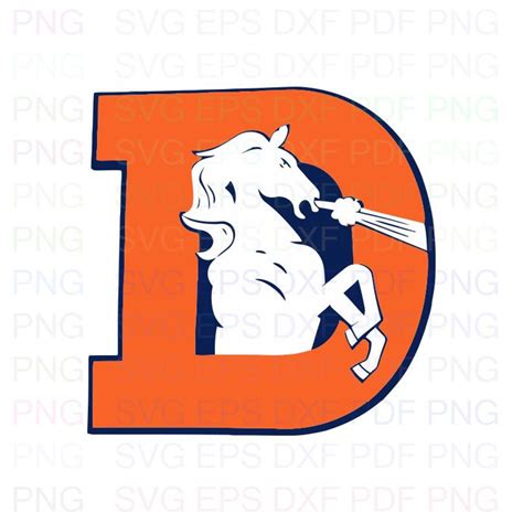 Denver Broncos Nfl 4 Svg Dxf Eps Pdf Png Cricut Cutting Etsy