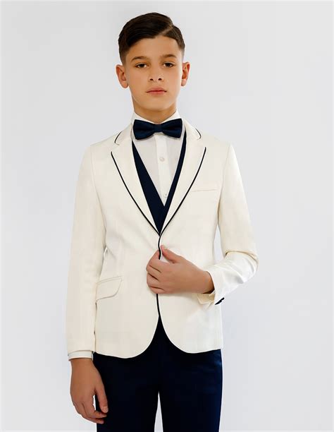 Costume Enfant De C R Monie Bleu Costume Gar On Mariage Bleu Taille